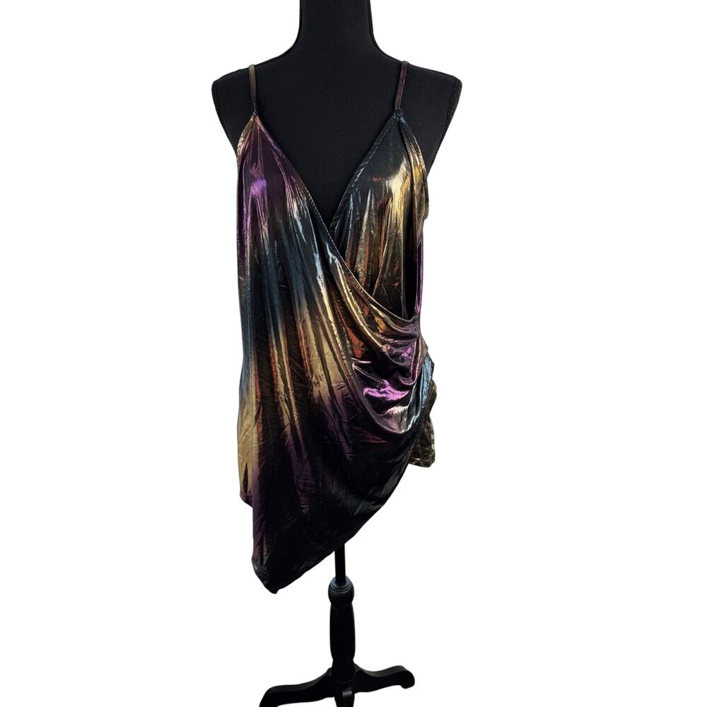 Libian Irredescent Stretchy Tank Top 2XL